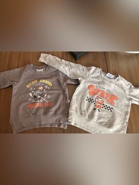 Bums & Roses holiday sweatshirts